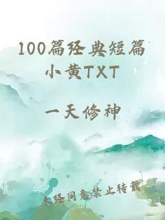 100篇经典短篇小黄TXT