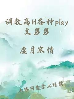 调教高H各种play文男男