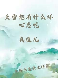 天雷能有什么坏心思呢