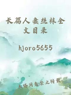 长篇人妻丝袜全文目录